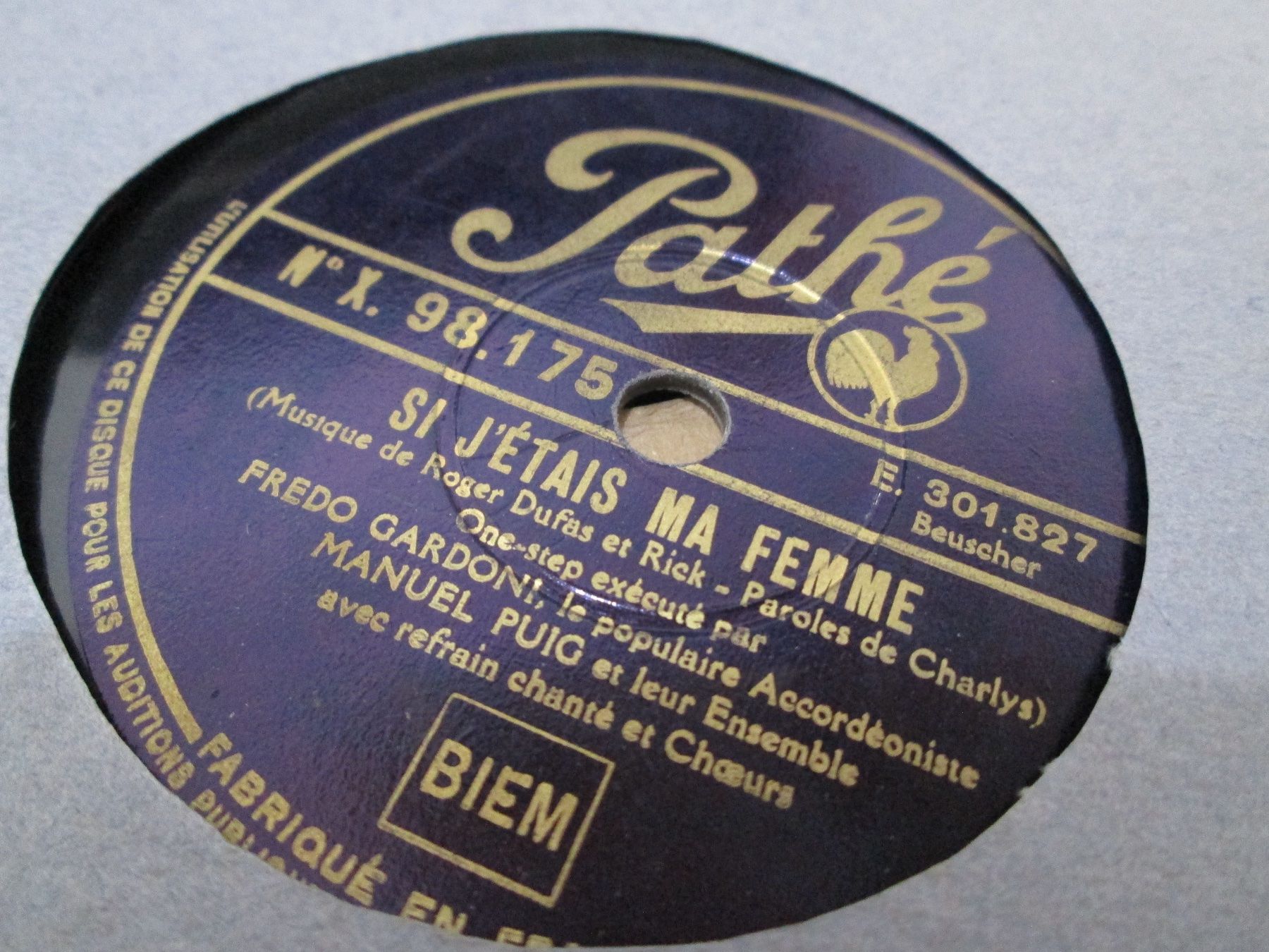 Schallplatten: DISQUES 78 TOURS – Gebraucht aus Lausanne von Leag 7