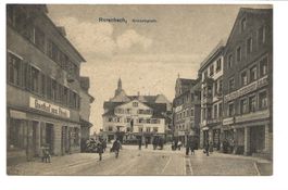 Rorschach (SG) Kronenplatz - Rössli - Schwarzer Adler - 1908