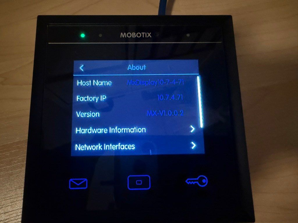 Mobotix Sistemi d'allarme: Mobotix Display + Rahmen schwarz – Usato da Niederglatt ZH venduto da cemee 2