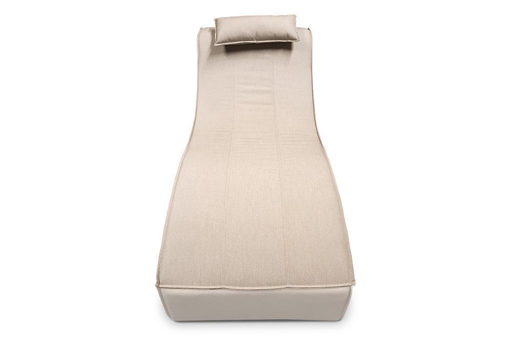 Liegen & Liegestühle: Gartenliege Sunbrella Stoff sandbraun – Neu und originalverpackt aus Bern von rattan-lounge 2