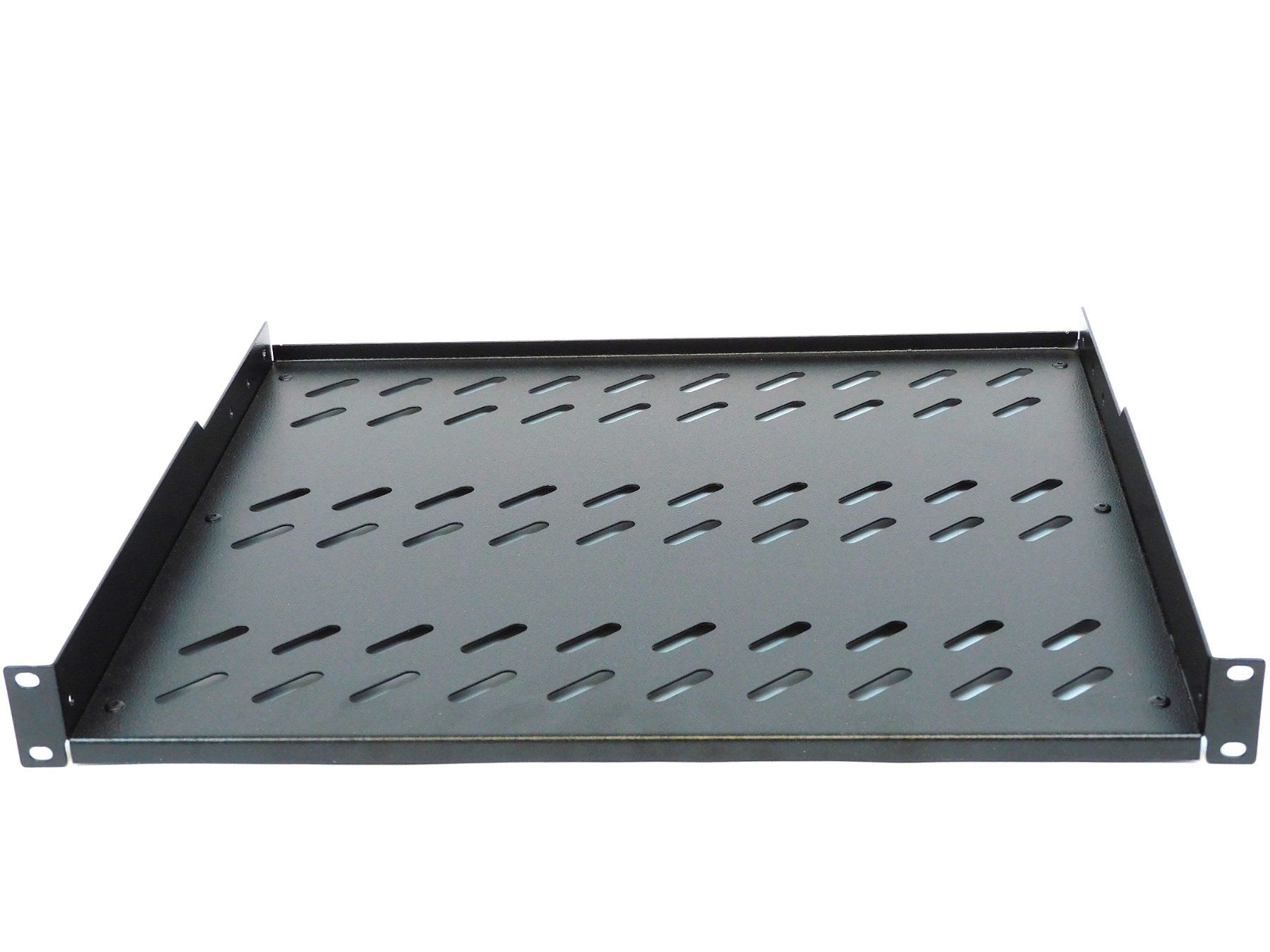 Racks & Cavalletti: DIGITUS 19" Fachboden schwarz – Nuovo e nell'imballaggio originale da Schaffhausen venduto da Restwert_SH 1