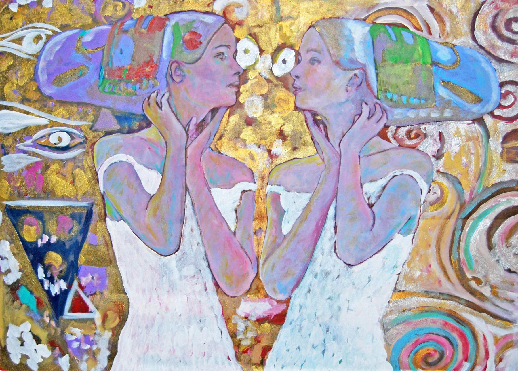 Dipinti: Gemini - Original Ölgemälde auf Leinwand – Nuovo (secondo la descrizione) da Wohlen AG venduto da pet204 1