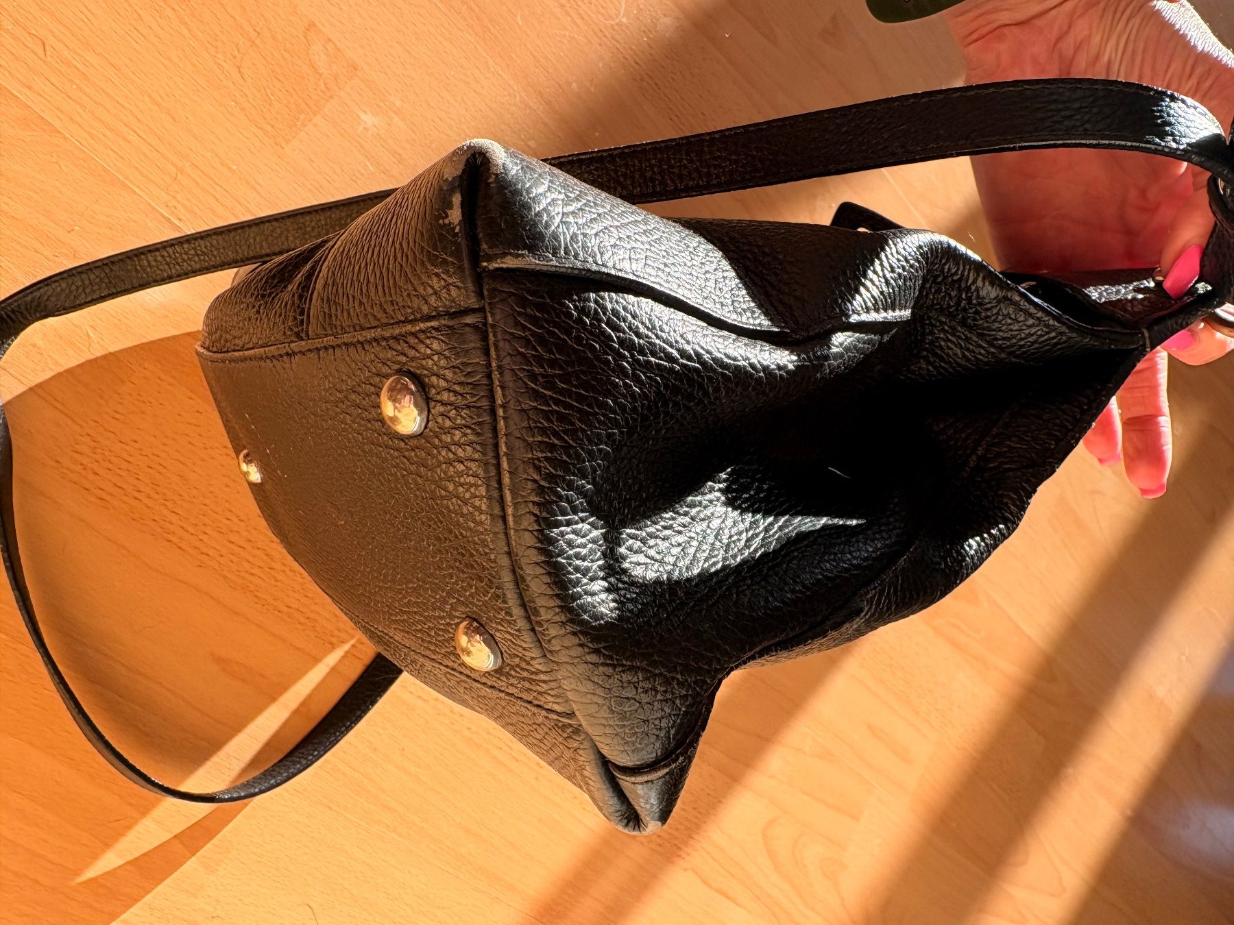 Furla Taschen für Damen: Furla Tasche schwarz echt Leder – Gebraucht aus Meisterschwanden von Krimskrams_1008 7