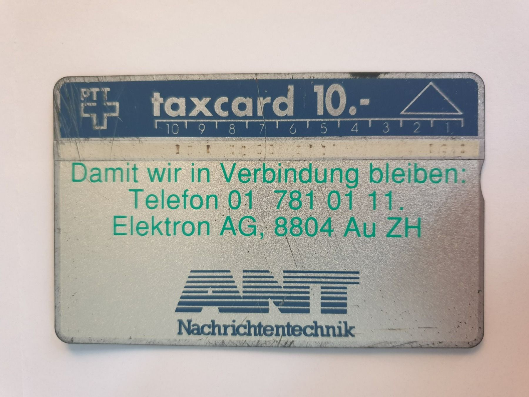 Cartes de téléphone: Elektron AG - ANT – D'occasion à Rain par chesz