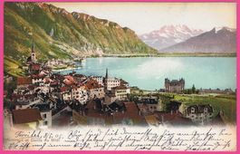 Montreux et Dents du Midi gel 1905