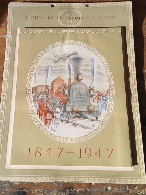 Calendari: Calendrier CFF/SBB 1847-1947, 52 images – Usato da Belfaux venduto da frifri500