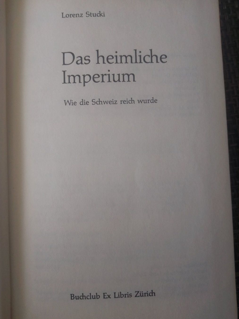 Bücher: Das heimliche Imperium – Gebraucht aus Bassersdorf von elm_f9sw 1