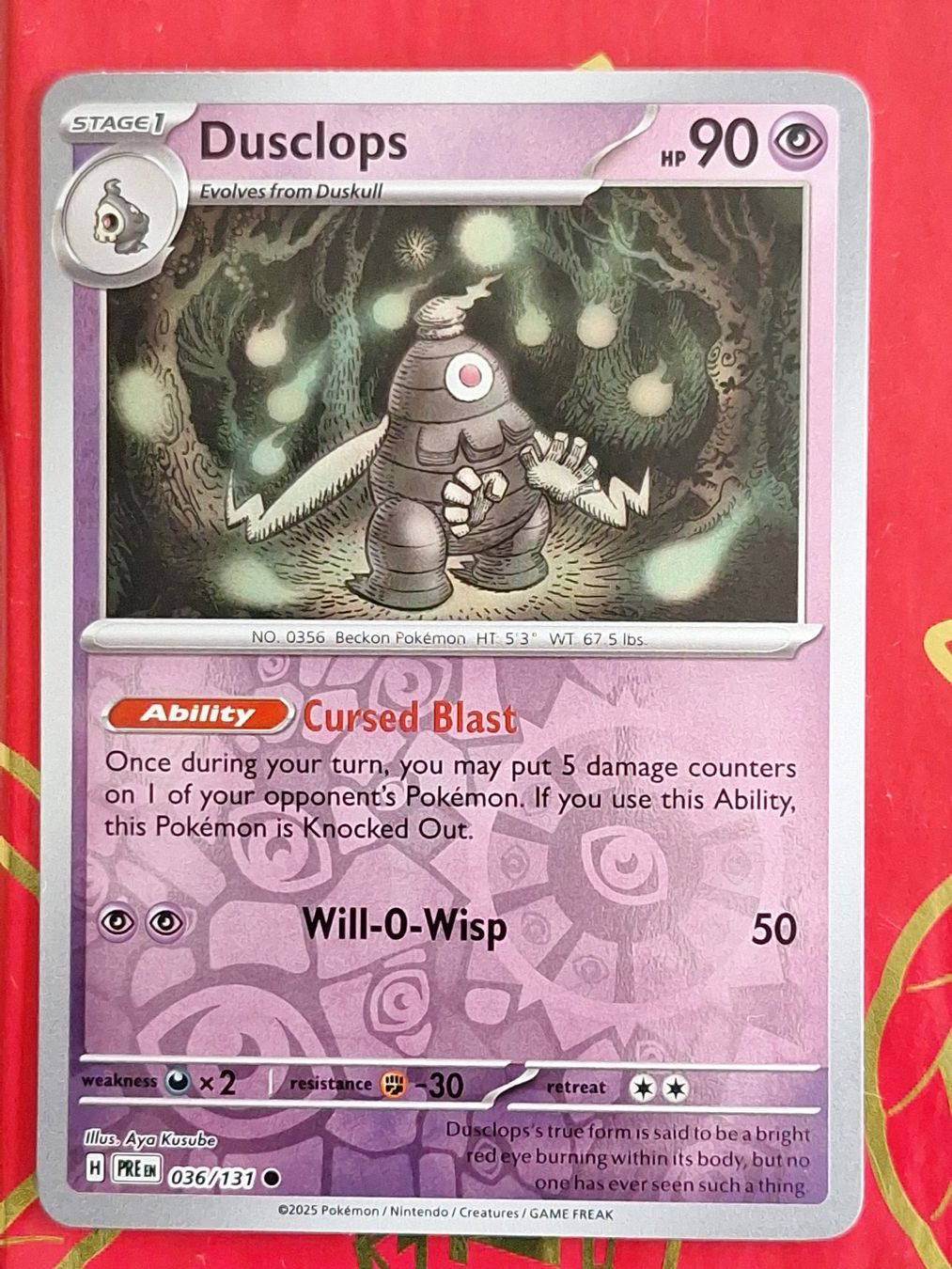 Pokémon Cartes à collectionner: Dusclops - Reverse Holo - Pokemon Prismatic Evolution – D'occasion à Altstätten SG par GGsGameshop
