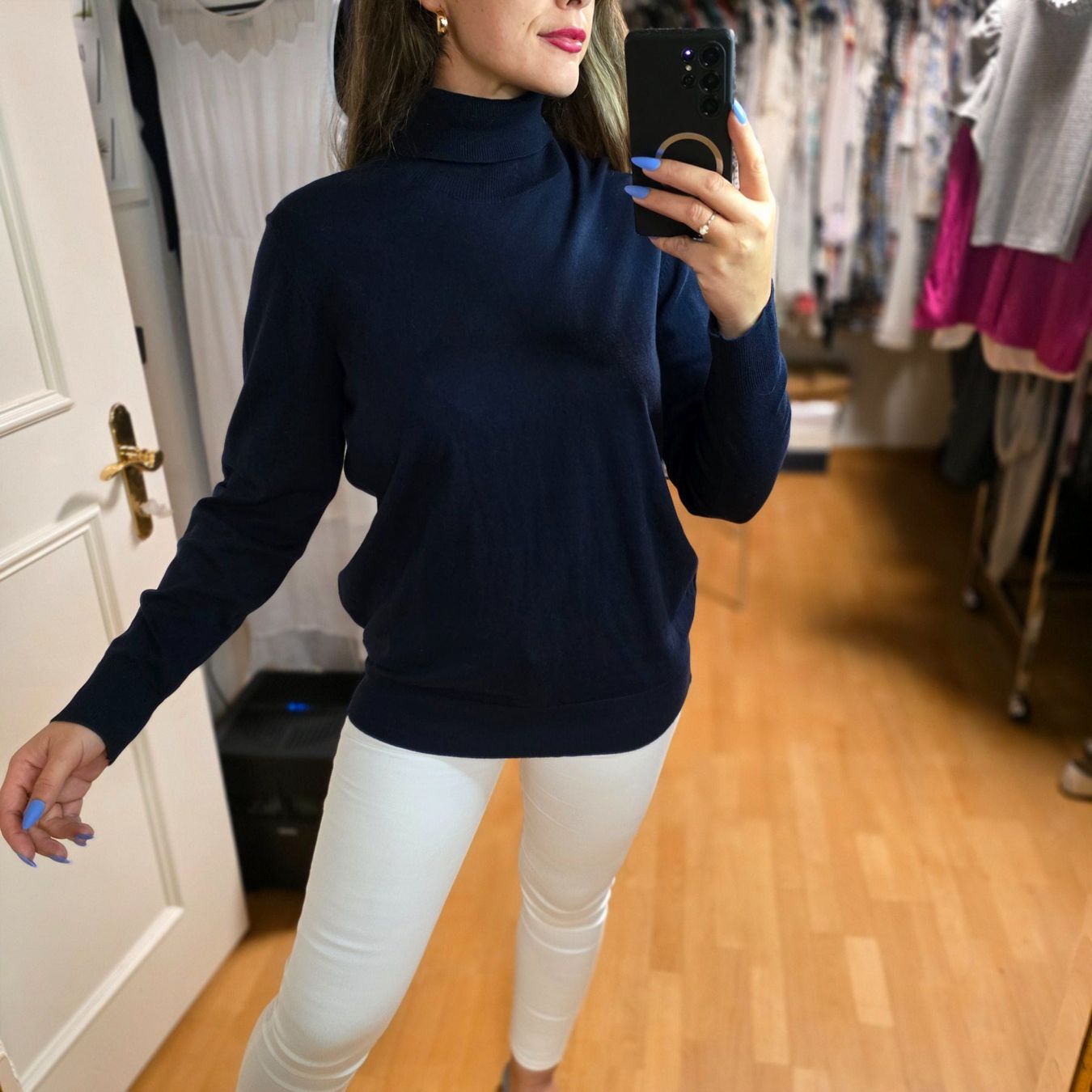 C&A Pullover & Sweatshirts: Basic Rollkragenpullover in Dunkelblau L/XL – Gebraucht aus Wald ZH von CapLux 2
