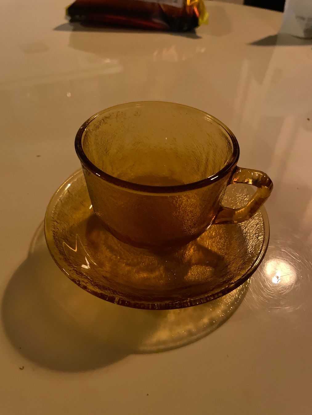 Tazze: Kaffeeservice x6 Amber Glas Kaffeetassen Antik – Usato da Zürich venduto da Arcana_Fail 1