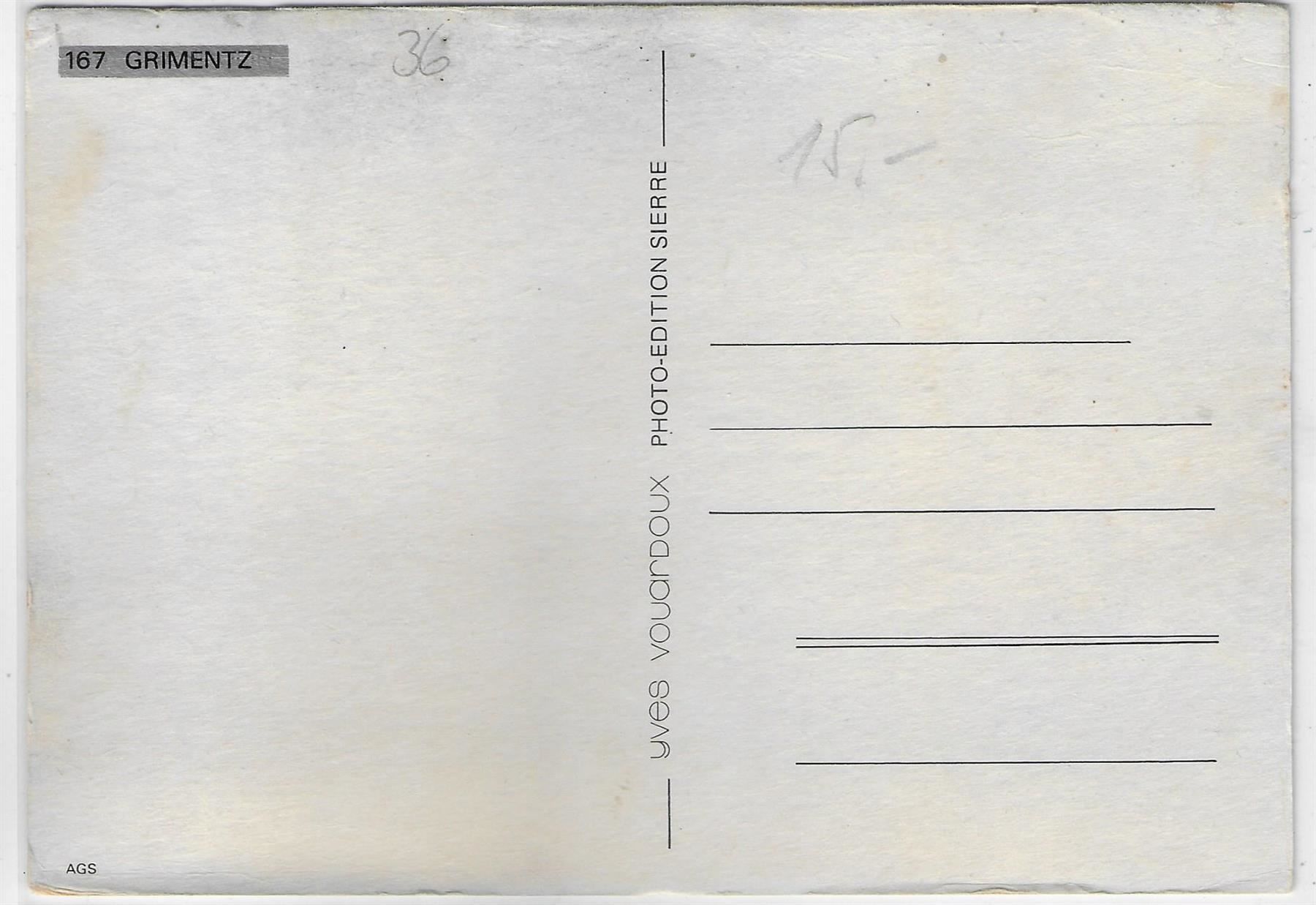 Cartes postales: Grimentz - Kirche – D'occasion à Ettingen par Kartenplanet 1