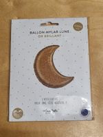 Luftballon /  Ballon Mylar Lune  / or brillant / 83x94cm