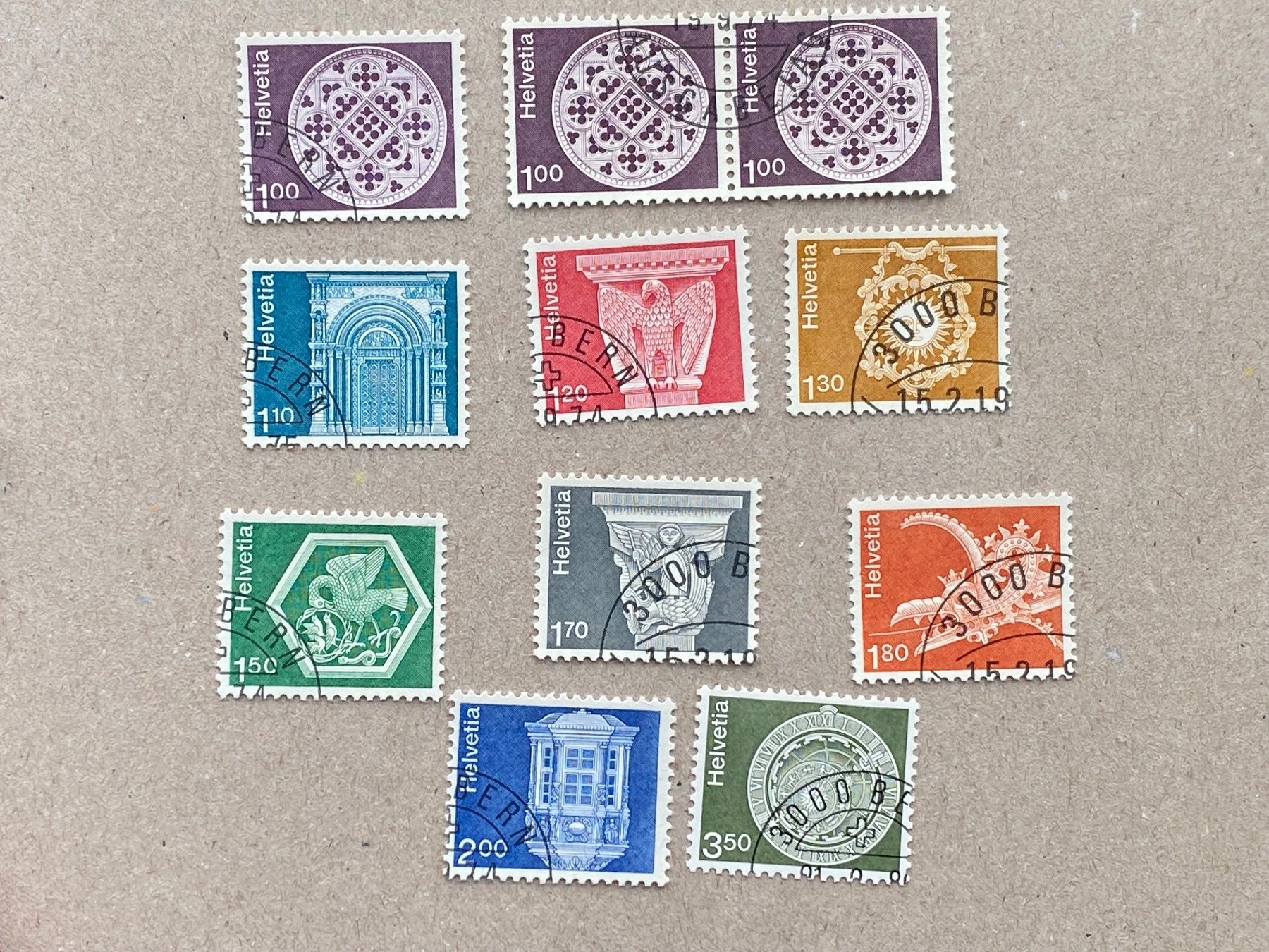 Tutti i francobolli: Lot, ET Eckstempel – Usato da Aarau venduto da hilde47