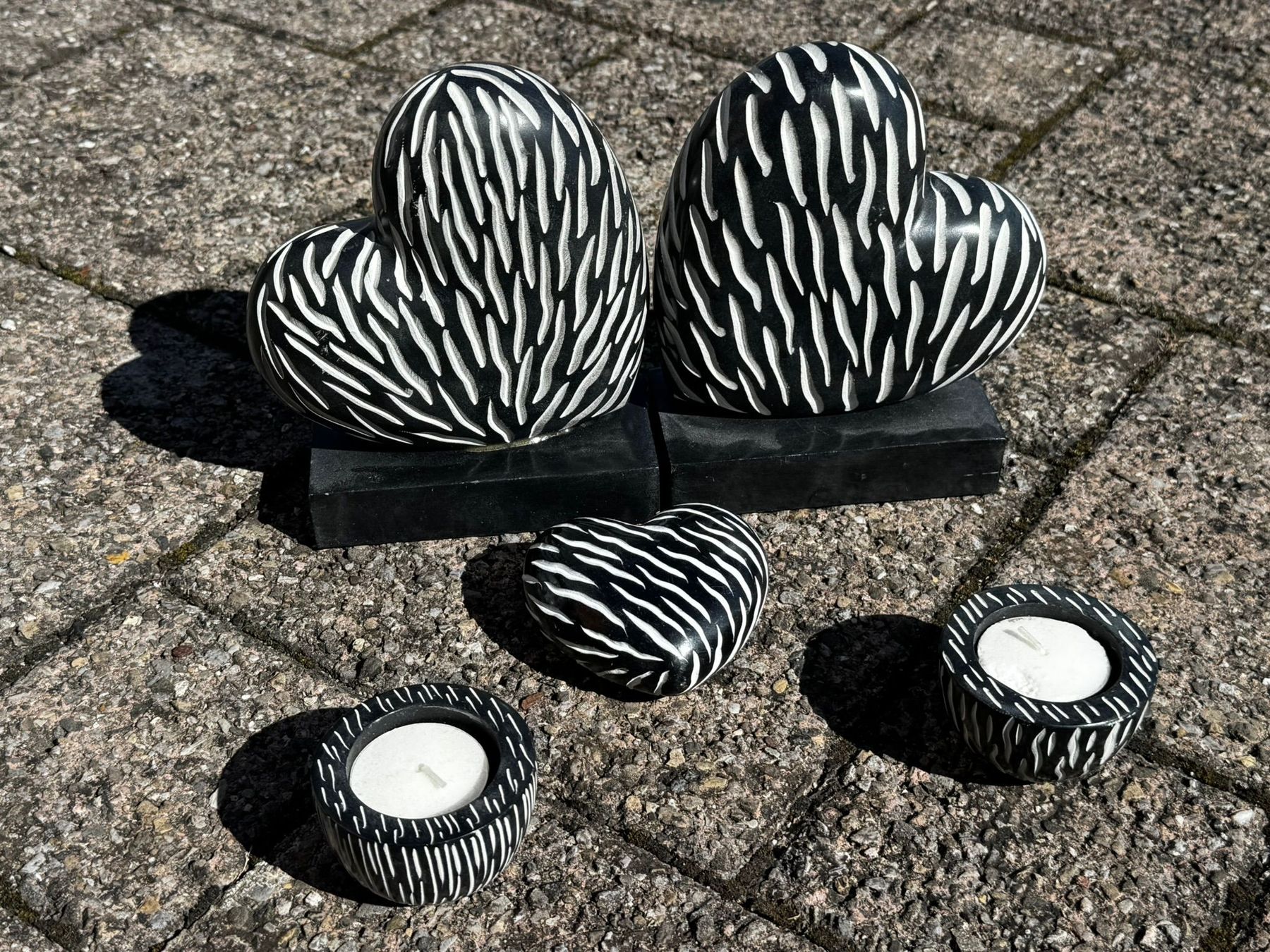 Tutte le decorazioni: 5-tlg. Dekoset aus ev. Stein – Usato da Egg b. Zürich venduto da Brocki_Insel_Egg 2