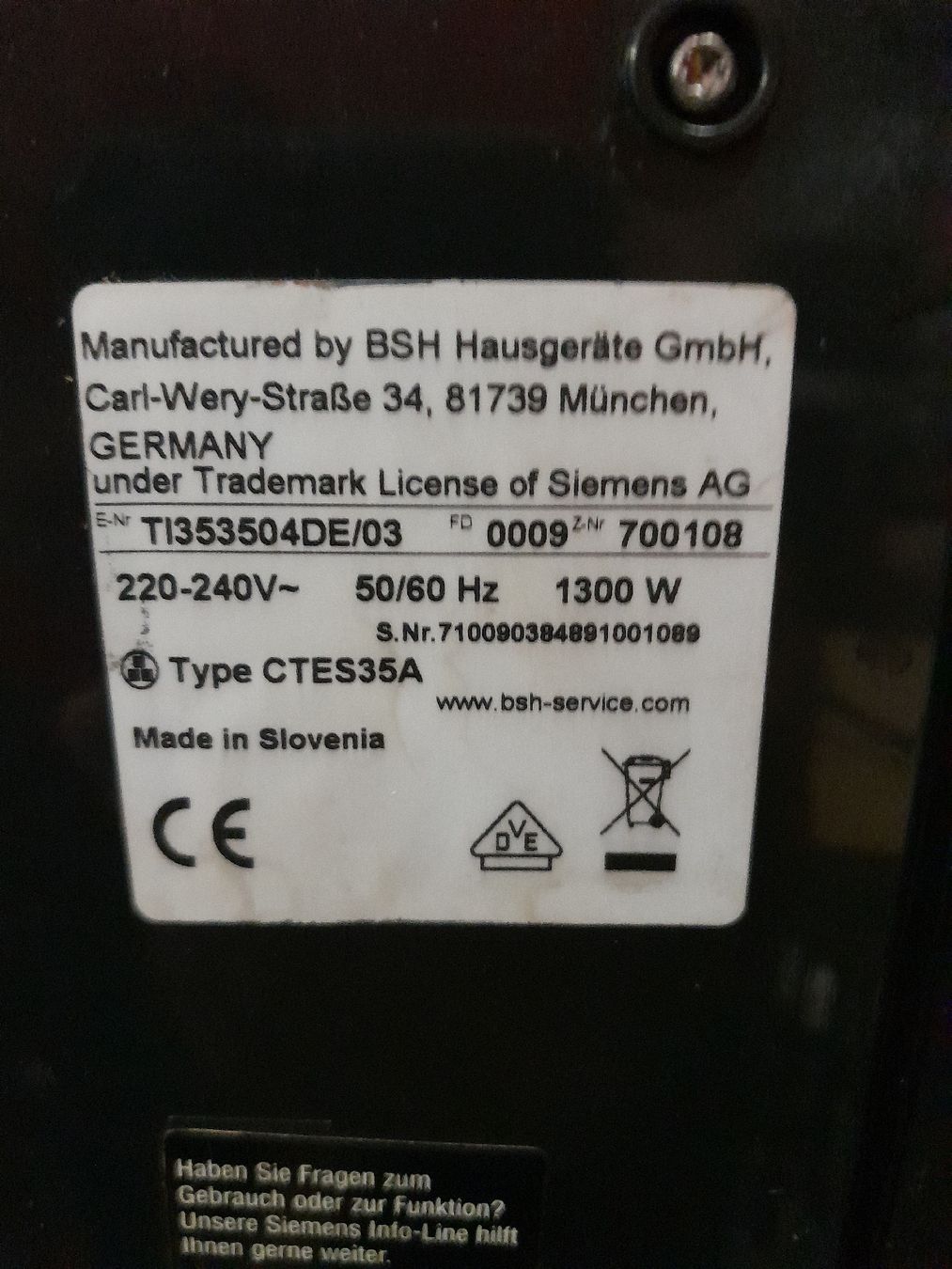 Siemens Kaffeemaschinen & Espressomaschinen: Siemens EQ300 Kaffeemaschine  – Gebraucht aus Benken SG von Paul072 4