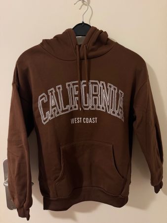 Sweat à capuche California marron TAILLE S