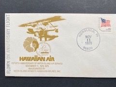 Selten: Hawaiianische Fluggesellschaft: 50-Jahr - Jubiläum
