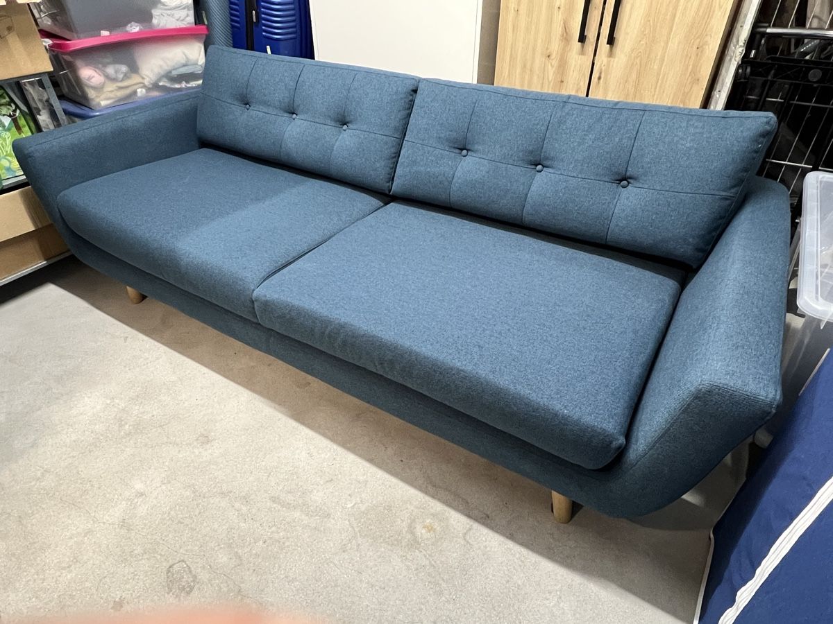 Sofas: Sofa 2-Sitzer blau Stoff top Zustand – D'occasion à Zürich par sael0123 4