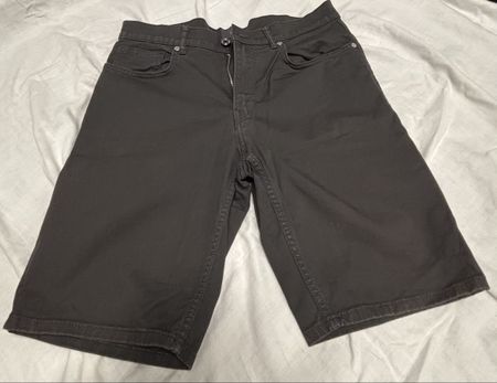 H&M Herren-Shorts, Slim Fit, Schwarz, Grösse 30