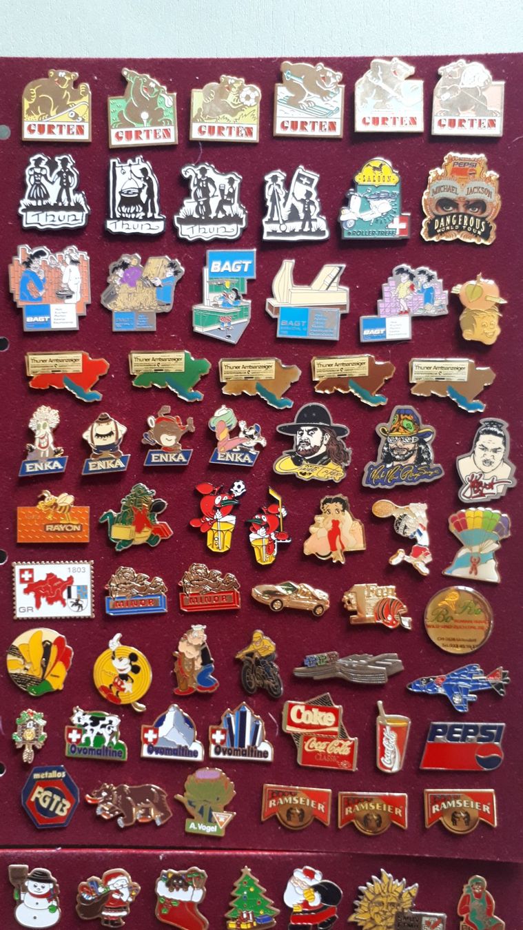 Placchette & Badge: PIN-Sammlung, 500+ – Usato da Goldiwil (Thun) venduto da chilou 2