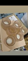 Romantische Teelichthalter aus Glas, 6er Set.