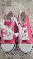 Canvas Sneakers Pink with Side Zippers Size 29 New