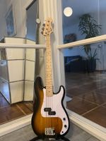 E-Bass Squier Precision Bass Sunburst + Garantie Top-Zustand
