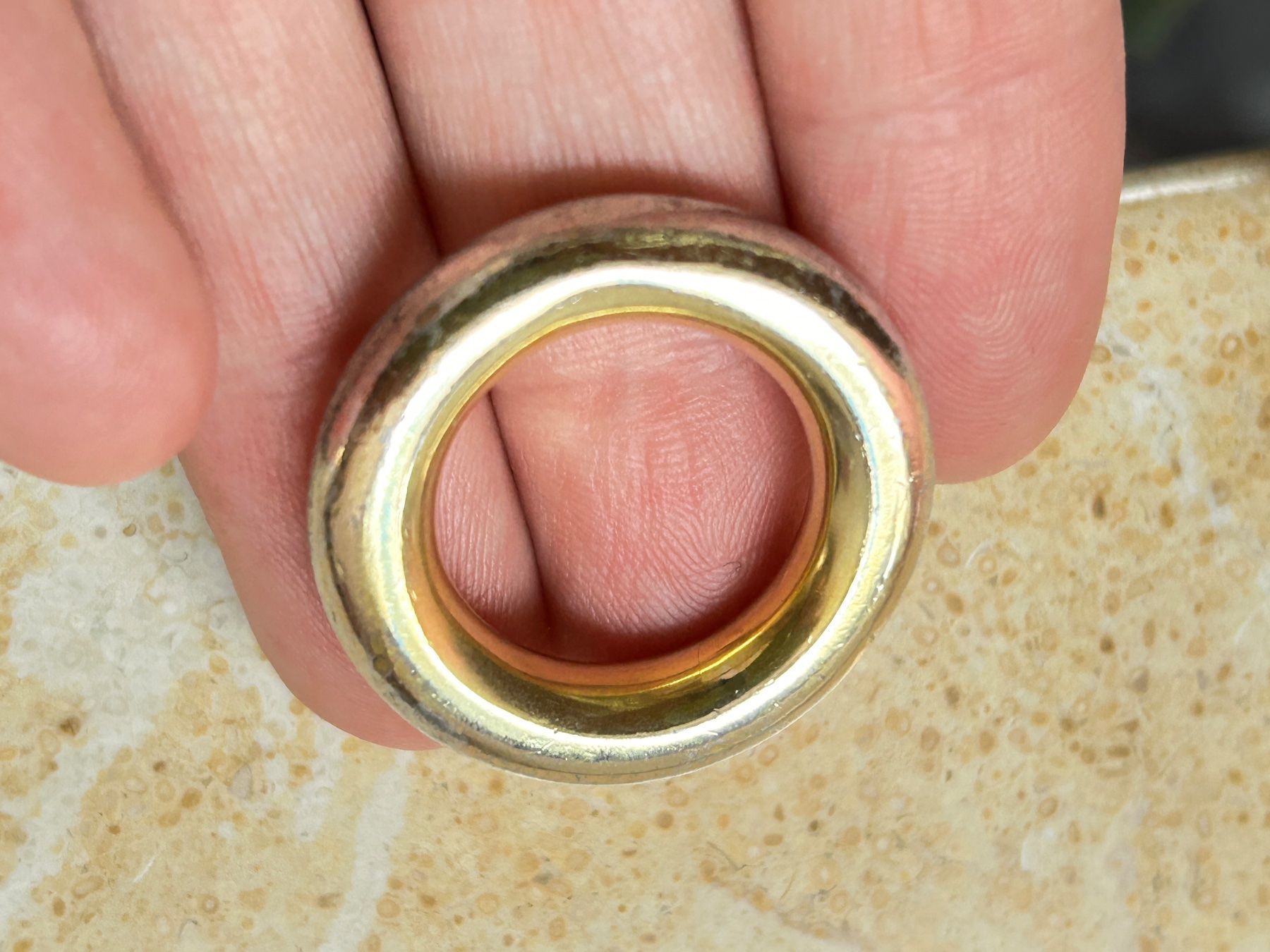 Anelli: Schicker Ring Silber Gold Vintage Gr. 57 – Usato da Dittingen venduto da Bellevista 7