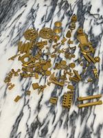Lego Einzelteile goldfarben diverse Formen gebraucht