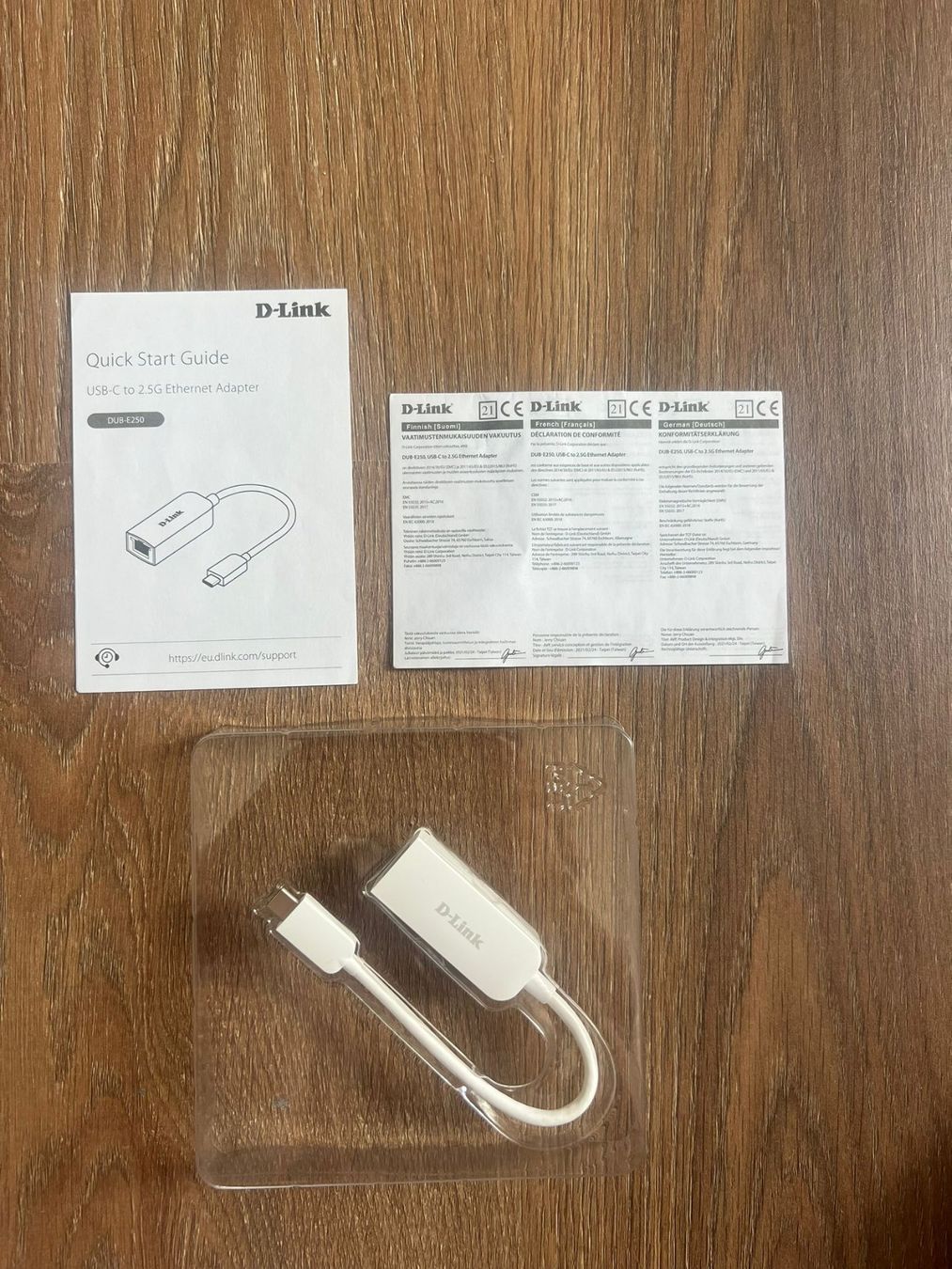 Dlink Unità & Adattatore: Adaptateur D-Link - USB-C to Ethernet – Nuovo e nell'imballaggio originale da Môtiers NE venduto da ElGreco3099 1