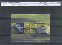 2005 "Autosalon" - Sonderblock, gestempelt