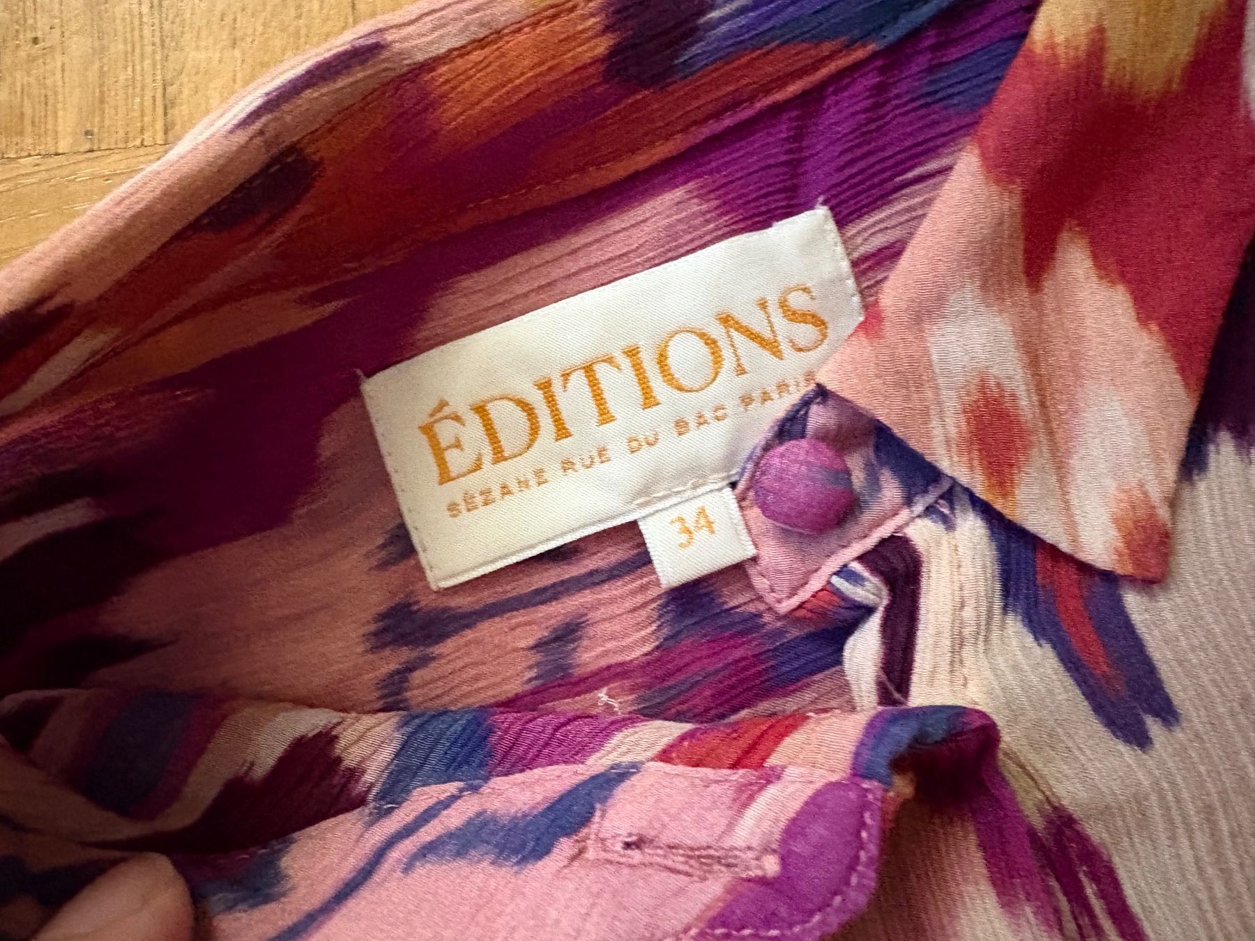 Sezane Camicette: Sézane Bluse Hemd Seide Viscose Gr.34 – Usato da Genève venduto da sunandwind 3