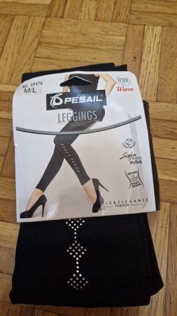 Leggings Pesail Schwarz M/L mit Strass Neu  