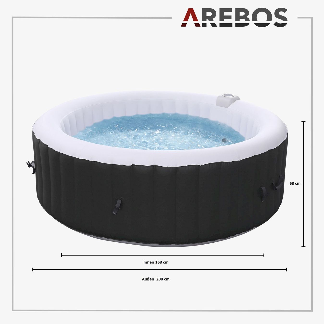 Whirlpool: Aufblasbarer Whirlpool Rome 6 P – Nuovo e nell'imballaggio originale da Bottighofen venduto da zaap 8
