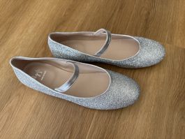IL GUFO Ballerinas mit Glitzer, Grösse 38 – neu
