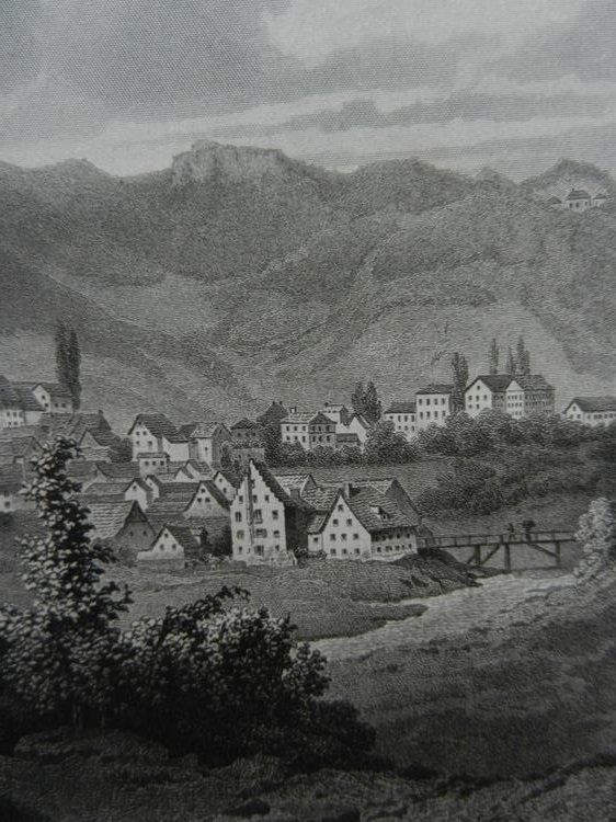 Gravures: Liestal Basel Landschaft Rohbock – D'occasion à Risch par Antikfee 7