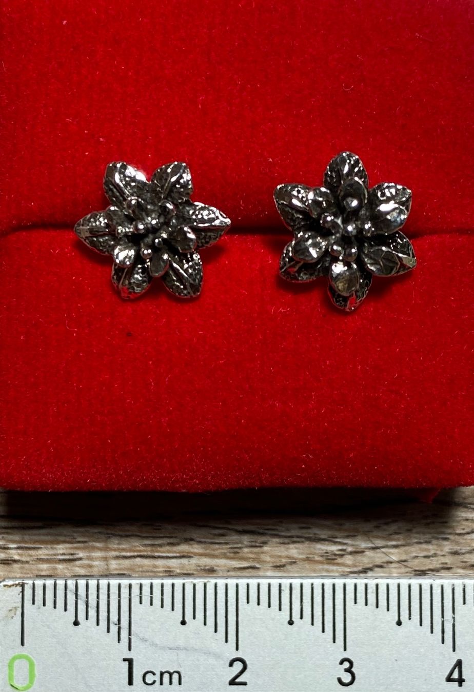 Orecchini pendenti & Orecchini a lobo: süsse 925 Silber Ohrstecker Blumen – Nuovo e nell'imballaggio originale da Laax GR venduto da krippenfiguren-laax 3
