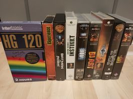 11x VHS: Batman, Instinct, The Rock, ...