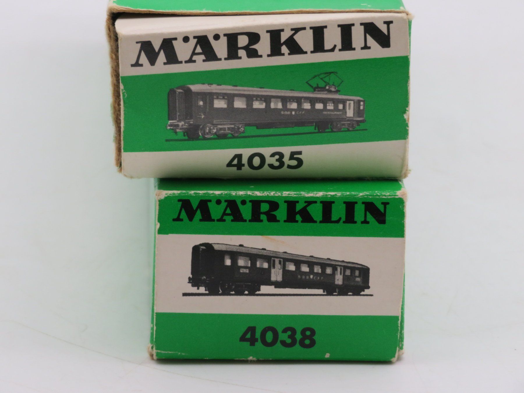 Märklin Modellini di ferrovie: Märklin H0 4035 + 4038 Set – Usato da Reinach BL venduto da WBZ-Flohmarkt 3