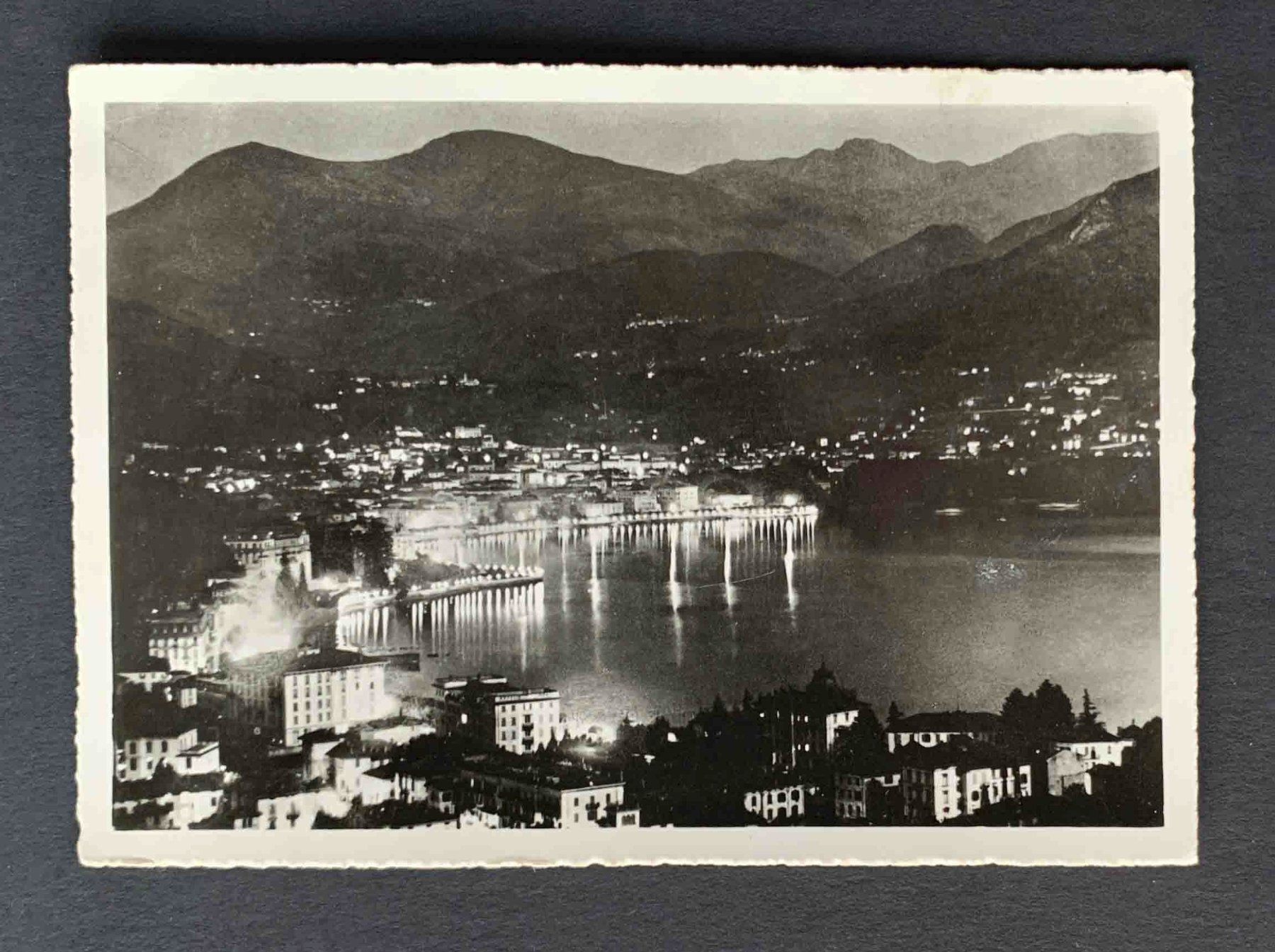 Cartoline postali: AK Lugano di Notte Panorama – Usato da Goldau venduto da artelier1