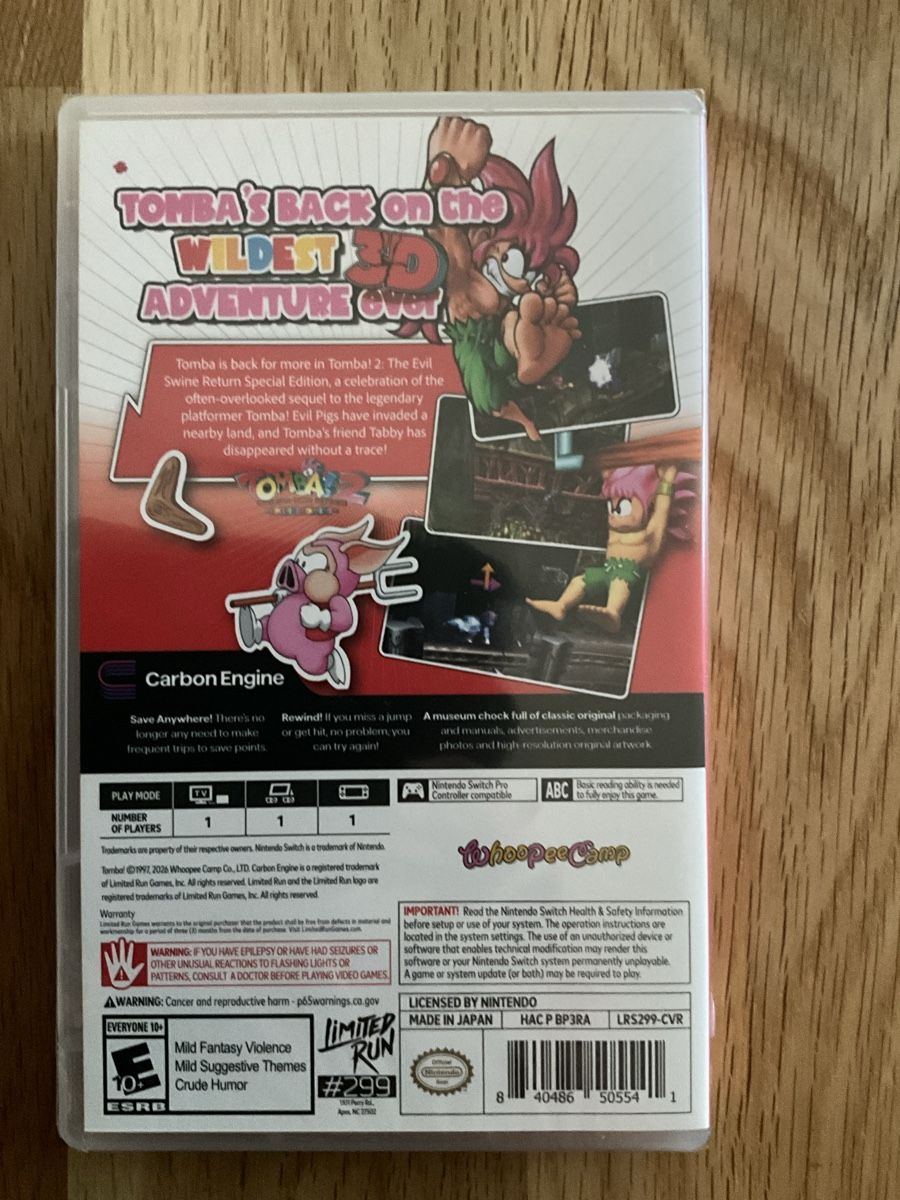 Nintendo Giochi: Tomba 2 Special Edition Nintendo Switch neu – Nuovo e nell'imballaggio originale da Luzern venduto da Eureedudeheit 1