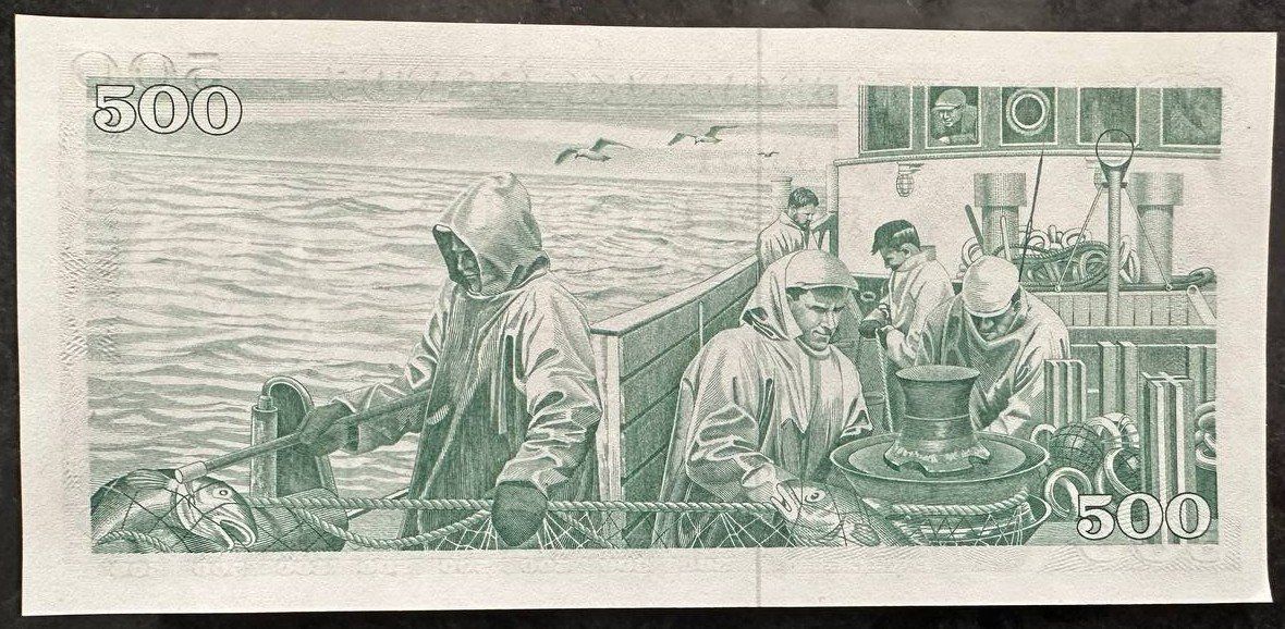 Seltene 500 ISK Isländische Krone Banknote, Top Zustand! (Gebraucht) in ...