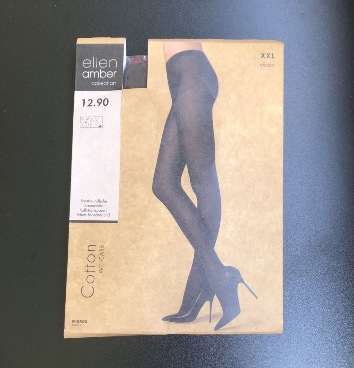 Calze & Collant: Ellen Amber Strumpfhose Choco XXL neu – Nuovo e nell'imballaggio originale da St.Gallen venduto da nitka.