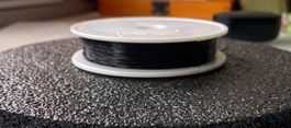 Schwarzer Edelstahl Schmuckdraht 100 Meter *0,38