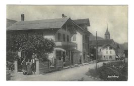 1920 Sicht Seelisberg Gasthaus+Wirtslüt/Handmaschinestickeri