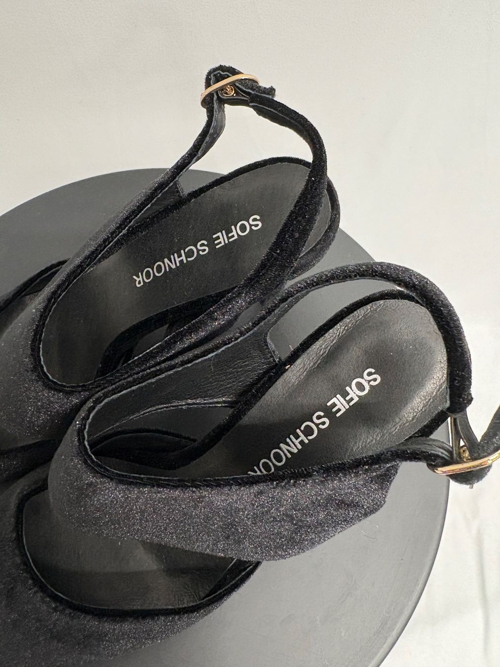 Scarpe da donna: Sofie Schnoor Samt Slingpumps 37 schwarz Pumps Spitz – Nuovo (secondo la descrizione) da Regensdorf venduto da secondchancefashion 4