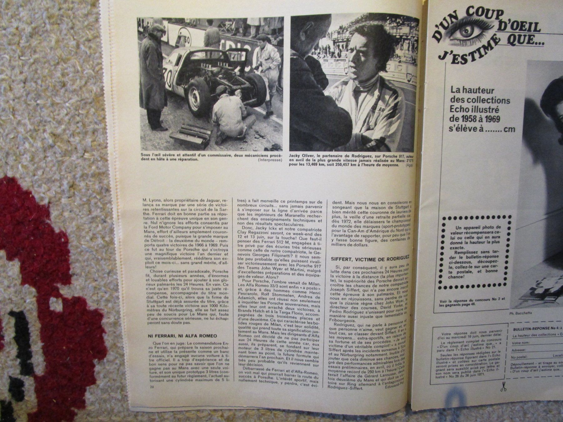 Riviste & Magazine: Les 24 heures du Mans 1971 – Usato da Matran venduto da madren 1