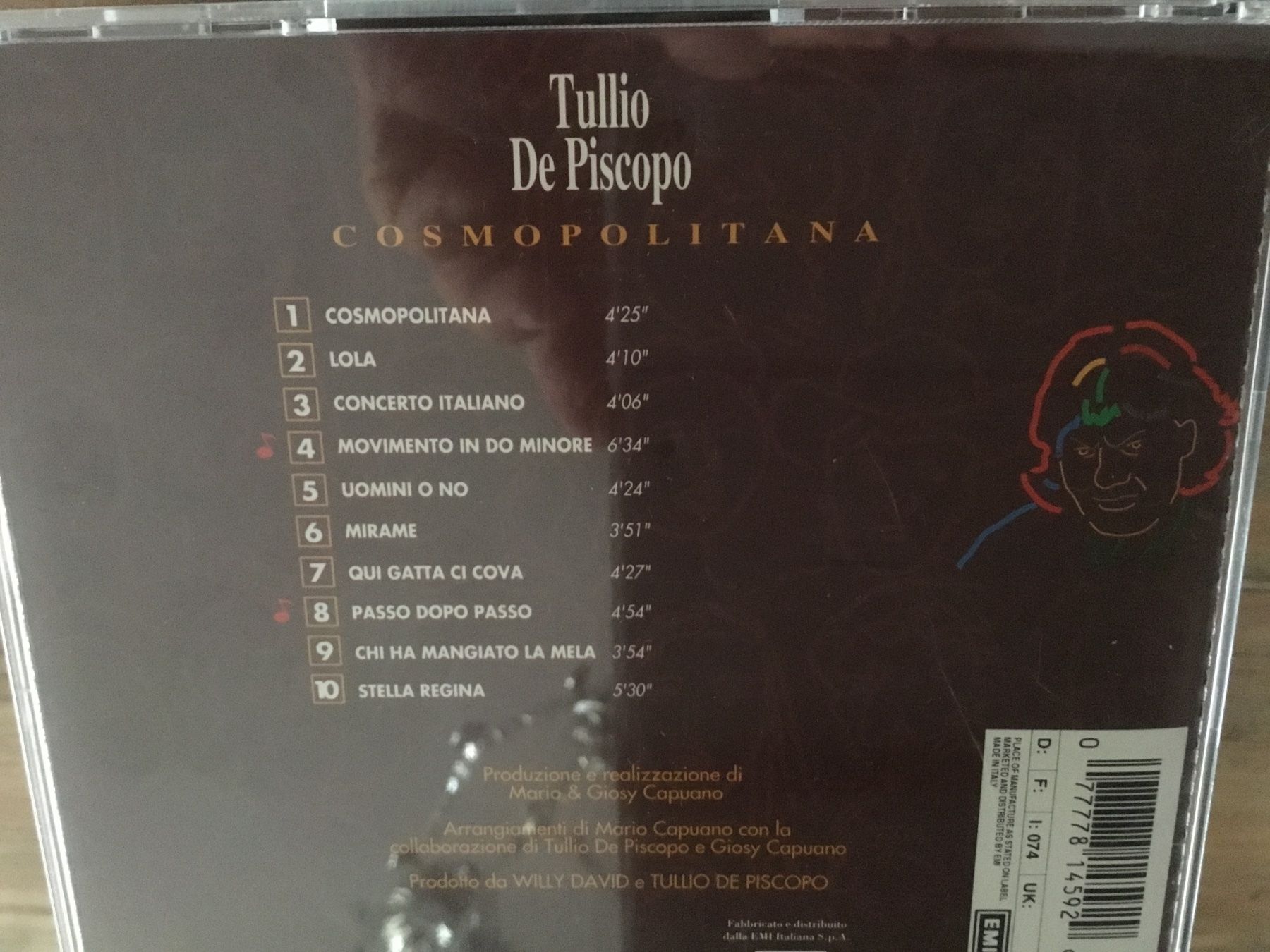 CD: Tullio De Piscopo Cosmopolitana CD  u – Usato da Thierachern venduto da sweden08 1