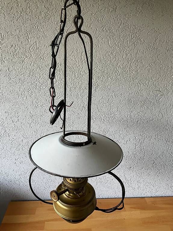 Lampade: elektrifizierte Petrollampe – Usato da Ebikon venduto da bonsai54a 2
