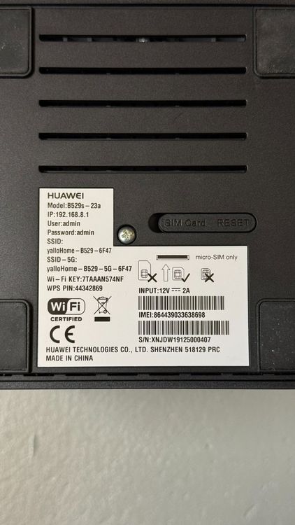 Huawei 4G Router B529 (yallo) - Hotspot 4G, Router, Modem | Kaufen auf ...
